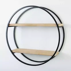 Kirklands Home Circle Double Wood Wall Shelf, 25 in. Sale