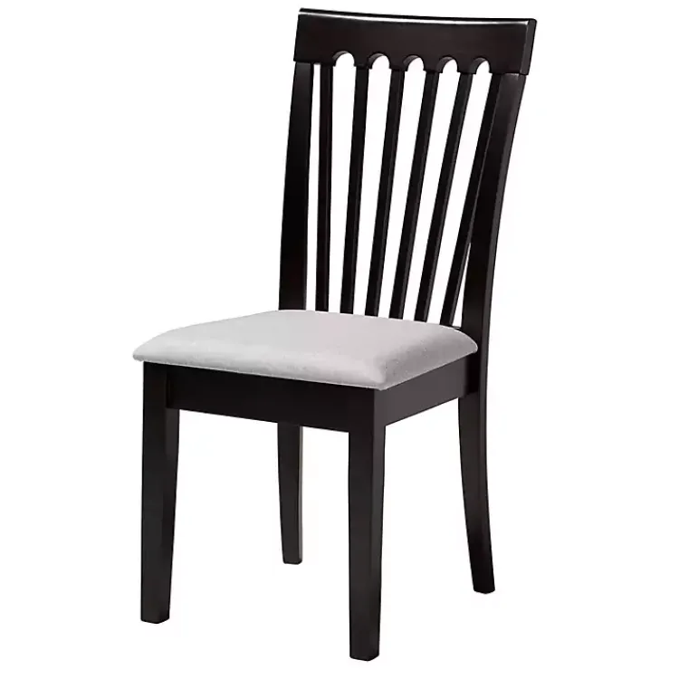 Kirklands Home Classic Black Round Wood 5-pc. Dining Set Gray Discount