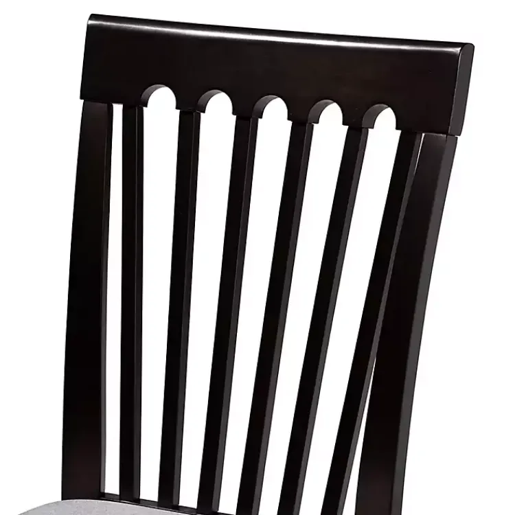 Kirklands Home Classic Black Round Wood 5-pc. Dining Set Gray Discount