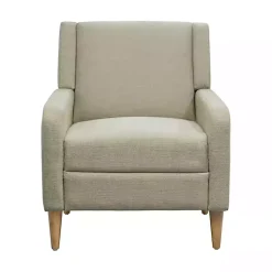 Kirklands Home Classic Upholstered Taupe Accent Chair Tan Hot