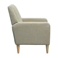 Kirklands Home Classic Upholstered Taupe Accent Chair Tan Hot
