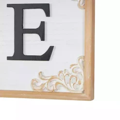 Kirklands Home Classic Wooden Welcome Wall Plaque New