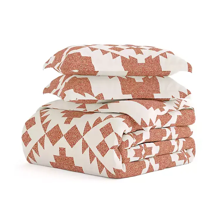 Kirklands Home Clay Adobe Diamond 2-pc. Twin Duvet Cover Set New