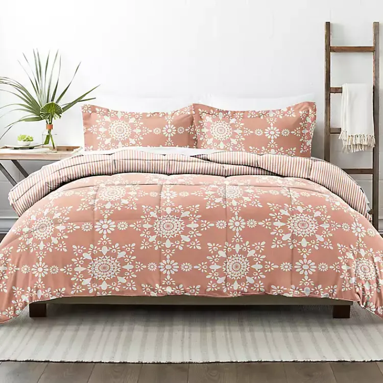Kirklands Home Clay Daisy Medallion King 3-pc. Comforter Set Orange Online