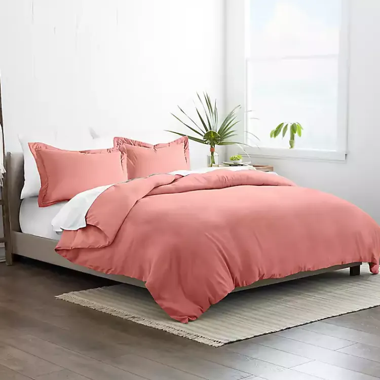 Kirklands Home Clay Solid 3-pc. King Duvet Cover Set Orange Online