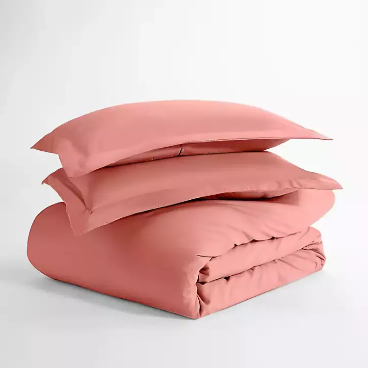 Kirklands Home Clay Solid 3-pc. King Duvet Cover Set Orange Online