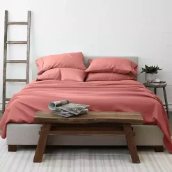 Kirklands Home Clay Solid 6-pc. King Sheet Set Orange Online
