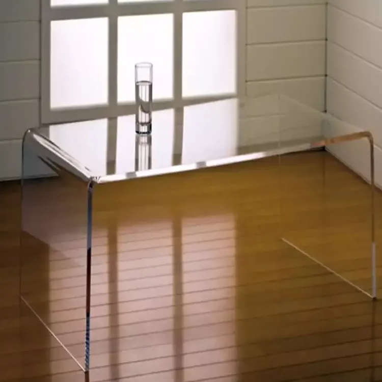 Kirklands Home Acrylic Curved Edge Coffee Table Clear New