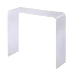 Kirklands Home Acrylic Curved Edge Console Table Clear Outlet
