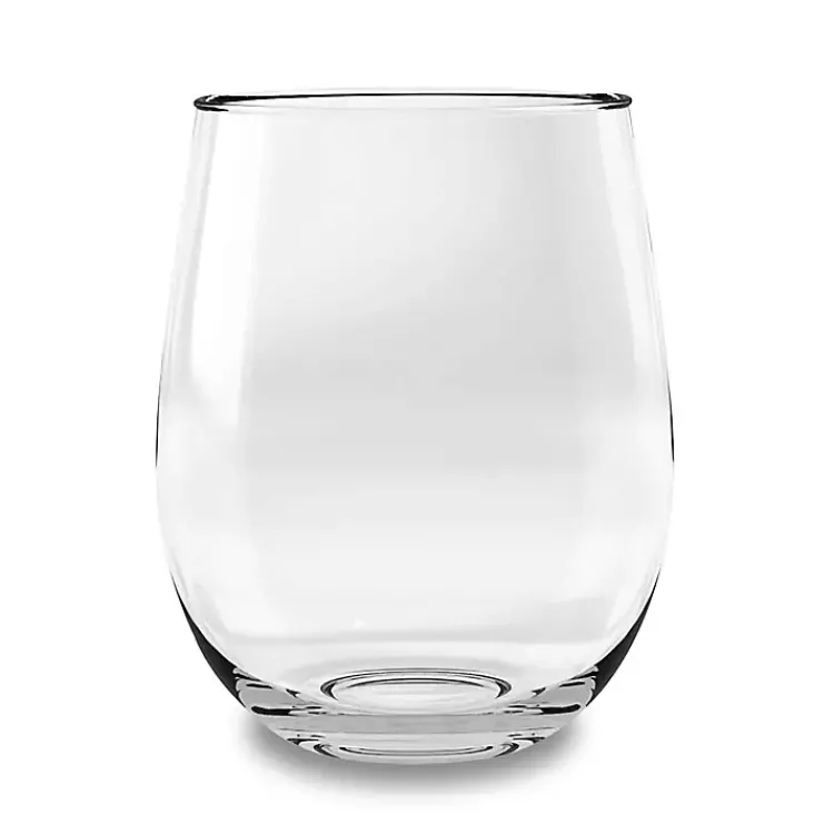 Kirklands Home Acrylic Stemless Wine Glasses, Set of 6 Clear Discount
