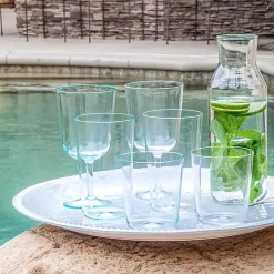 Kirklands Home Classic Tall Tumbler Glasses, Set of 6 Clear Outlet