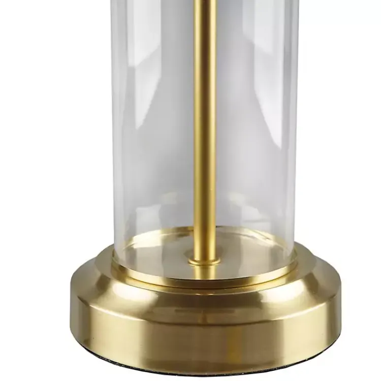Kirklands Home Clear Glass Base Gold Table Lamps, Set of 2 White Best