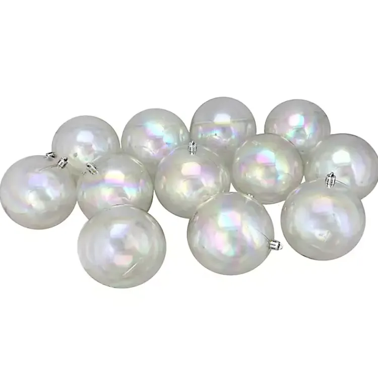 Christmas Ornaments>Kirklands Home Iridescent Shatterproof Ornament Set Clear