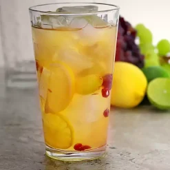 Kirklands Home Square Embosses Glass 16-pc. Drinkware Set Clear Sale