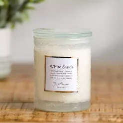 Candles>Kirklands Home White Sands Glass Jar Candle Clear