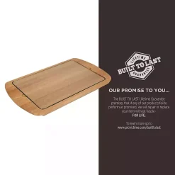 Kirklands Home Clemson Tigers Wood and Glass Serving Board New