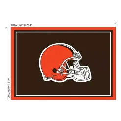 Kirklands Home Cleveland Browns Area Rug, 4x6 New