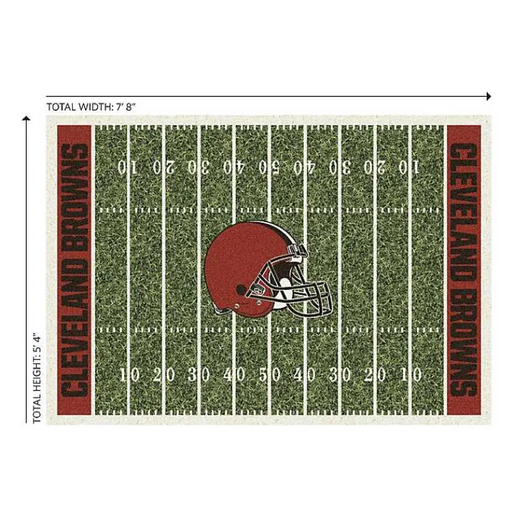 Kirklands Home Cleveland Browns Home Field Area Rug, 6x8 Green New