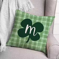 Pillows>Kirklands Home Clover Personalized Monogram Throw Pillow Green