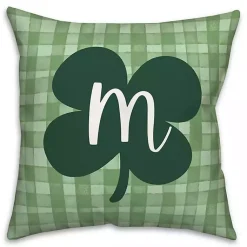 Pillows>Kirklands Home Clover Personalized Monogram Throw Pillow Green