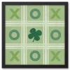 St Patricks Day Decorations>Kirklands Home Clover Tic Tac Toe Framed Canvas Art Print