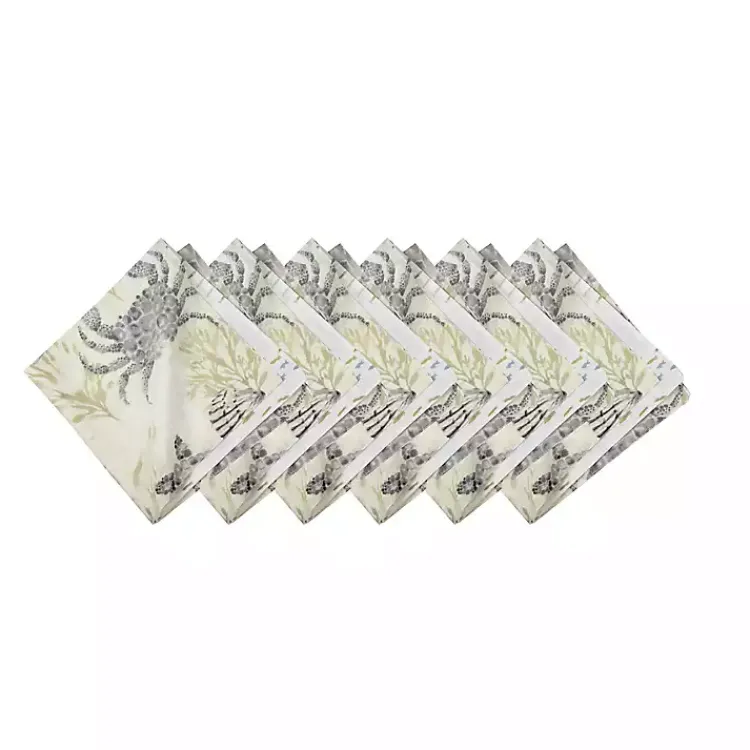 Kirklands Home Coastal Cotton Napkins, Set of 6 Sale