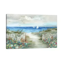 Kirklands Home Coastal Garden Canvas Art Print Outlet