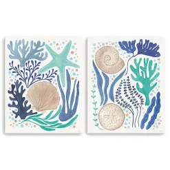 Kirklands Home Coastal Icons Canvas Art Prints, Set of 2 Outlet