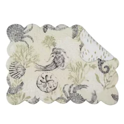 Kirklands Home Coastal Quilted Placemats, Set of 6 Online