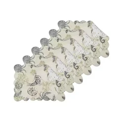 Kirklands Home Coastal Quilted Placemats, Set of 6 Online
