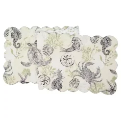 Kirklands Home Coastal Quilted Table Runner Best