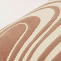 Pillows>Kirklands Home Cocoa and Natural Wave Lumbar Pillow