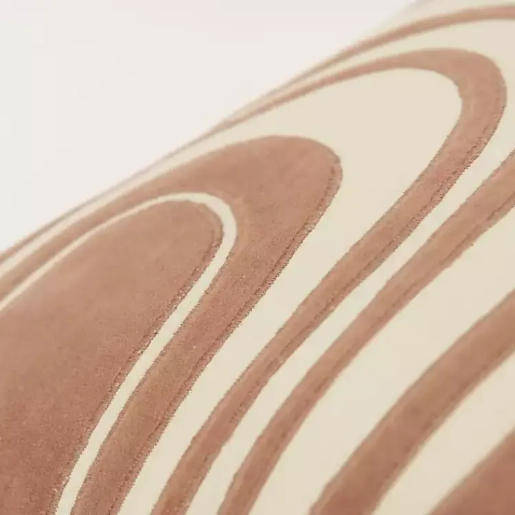 Pillows>Kirklands Home Cocoa and Natural Wave Lumbar Pillow