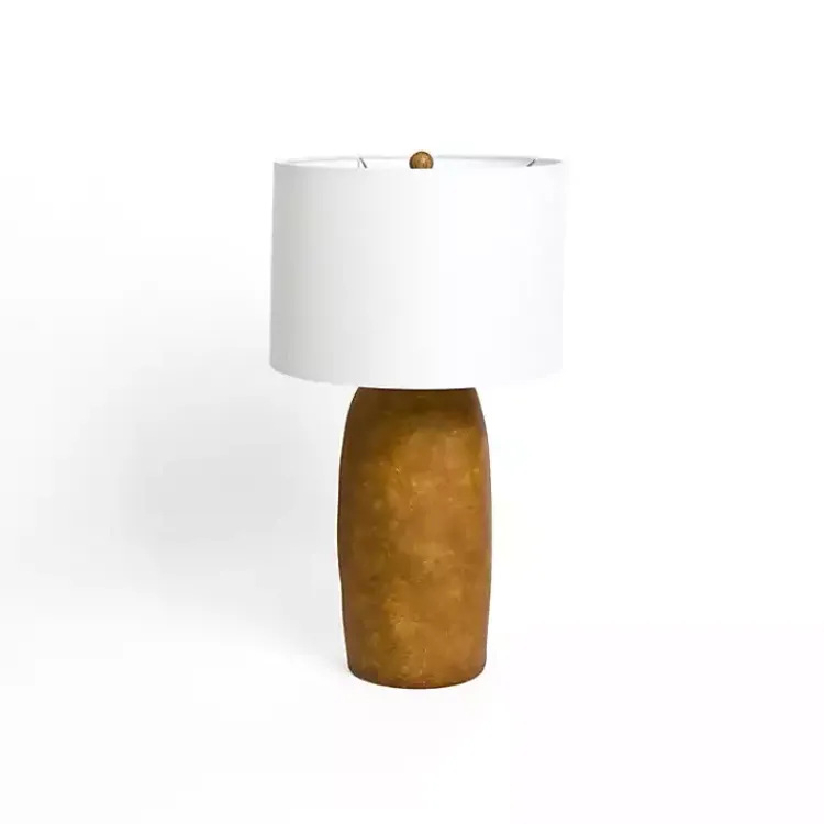 Kirklands Home Cognac Ceramic Mira Table Lamp White Outlet