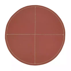 Kirklands Home Cognac Faux Leather Placemats, Set of 4 Brown Hot