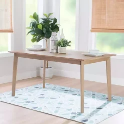 Kirklands Home Colleen Natural Midcentury Dining Table Brown Best