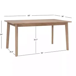 Kirklands Home Colleen Natural Midcentury Dining Table Brown Best