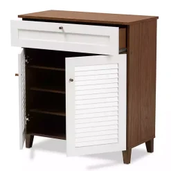 Kirklands Home Collier Two-Tone Drawer Shoe Storage Cabinet Sale