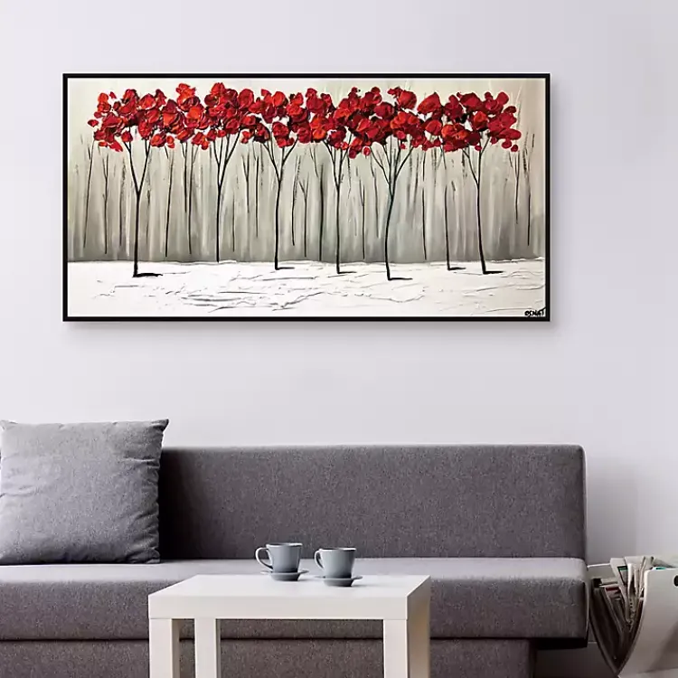 Kirklands Home Collision of Seasons Framed Canvas Art Print Sale