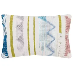 Pillows>Kirklands Home Colorful Asymmetrical Stripe Lumbar Pillow Multi