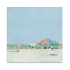 Kirklands Home Colorful Beach Summer Pallete Canvas Art Print Blue