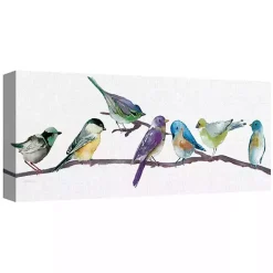 Kirklands Home Colorful Bird Spot Canvas Art Print Multi