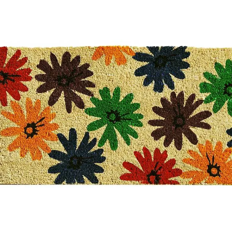 Kirklands Home Colorful Daisies Doormat Multi Best
