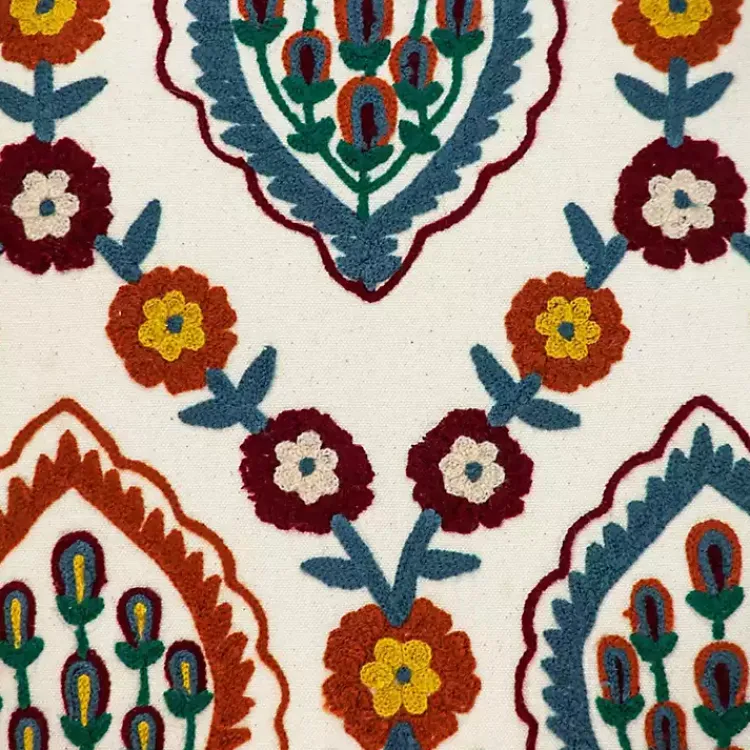 Pillows>Kirklands Home Colorful Embroidered Florina Pillow Multi