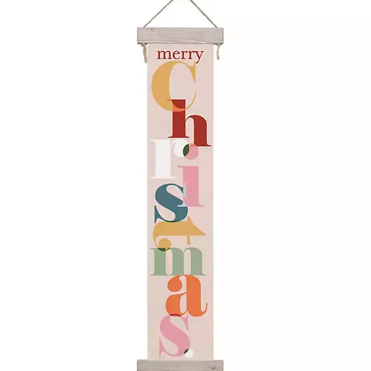 Christmas Art & Wall Decor>Kirklands Home Colorful Merry Christmas Hanging Wall Plaque