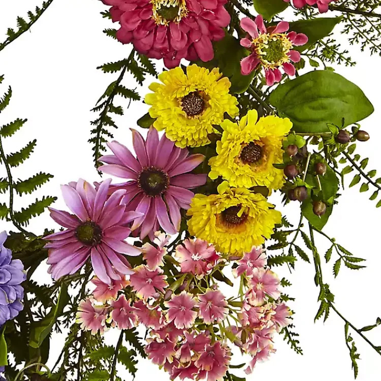 Wreaths>Kirklands Home Colorful Mixed Floral Wreath Multi
