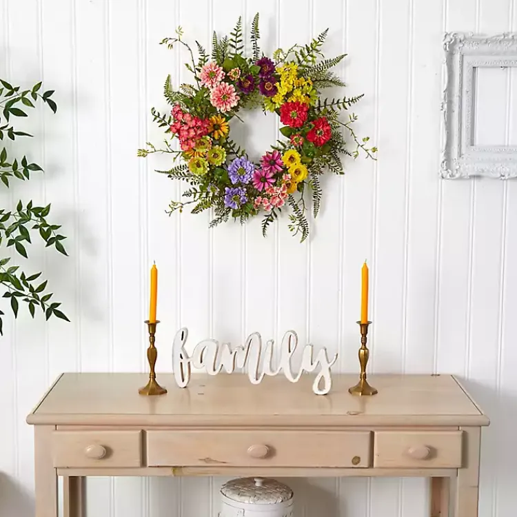 Wreaths>Kirklands Home Colorful Mixed Floral Wreath Multi