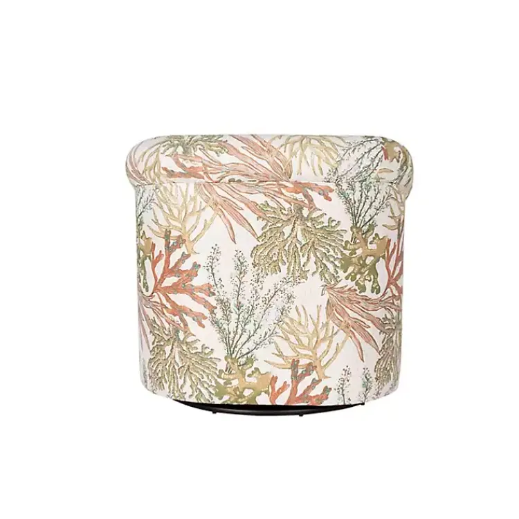 Kirklands Home Colorful Ocean Bonnie Swivel Accent Chair Green