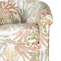 Kirklands Home Colorful Ocean Bonnie Swivel Accent Chair Green