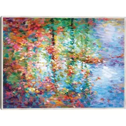 Kirklands Home Colorful Reflections I Framed Canvas Art Print Clearance